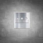 Meeting Room boardroom Sign D02 - Brushed Stainless Steel