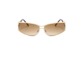 Futuristic Metal Wrap-around Style Glasses