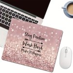 1PC Mouse Pad Square Mouse Pad High-quality Mouse Pad Washable Lycra Cloth Mouse Pad Non-slip Rubber Base Computer Office Mouse