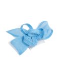 Blue Bow Loop Fascinator Comb