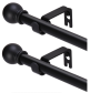 2 Sets Of Solid Ball Curtain Rods Suitable For Windows - 66 - 120 Inches