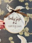 Pregnancy Announcement Hoops
