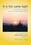 It Is The Same Light - The Enlightening Wisdom Of Sri Guru Granth Sahib Sggs Volume 5: Sggs P 801-1000 Hardcover