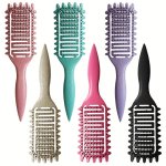 1PC Anti-static Hair Styling Comb - Scalp Massage & Detangling Hollow Design For All Hair Types
