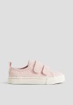 Hook And Loop Trainers - Light Pink
