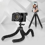 Flexible Octopus Tripod Small Phone & Camera Holder With Sponge Grip 360 Rotatable MINI Octopus Stand For Photography And Videog