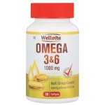 Wellvita Omega 3+6 1000MG Multi Omega Complex Softgels 30 Softgels