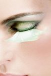 Turquoise Feather Eyelashes