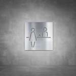 Reception Sign D05 - Brushed Stainless Steel