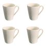 Mug Embossed White Porcelain Gift Pack 380ML - 4 Piece Set