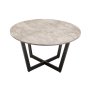 - Aitzber Round Coffee Table - Grey Concrete