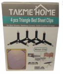 Takme Home 4PCS Triangle Sheet CLIPS X1
