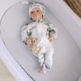 Baby Grow With Beanie And Bow Happy Lion Adventures With Leaves