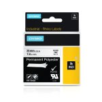 Dymo Original Ind Tape For Rhino 6000 24MM X 5.5M Permanent Polyester Black On White