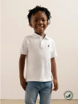 Boys White Austin Short Sleeve Golfer