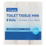 No Name MINI 2 Ply Toilet Paper 9 Pack