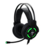 T-dagger Andes Green LIGHTING|210CM Cable|usb|omni-directional Luminous Gooseneck MIC|40MM Bass Driver|stereo Gaming Headset Bla