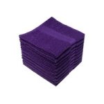 Recycled Ocean& 39 S Yarn Face Cloths 380GSM 33X033CMS Violet 10 Pack