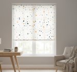 White Window Blind White Terrazzo
