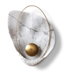 Pearl Wall Light- White Black Ginger