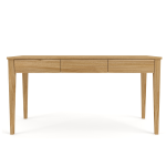 Laila Tapered Desk With 3 Drawers - Blackwood