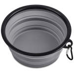 Poppy Collapsible Silicone Pet Bowl 300ML - Grey