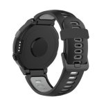 For Garmin Forerunner 220 230 235 620 630 735XT Two-color Silicone Replacement Strap Watchband Black+grey