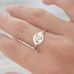 Liberty 925 Sterling Silver Dove Ring - Size 6