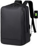 Unique 15.6 Inch Laptop Backpack Black