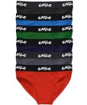 Mens Eagle 5 Pack Cotton Gen Briefs - 6XL Assorted
