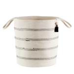 Floor Basket - Stitched Striped - Large
