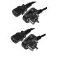1.5 Meter PC Power Cable 3-PIN Sa Electrical Plug To Kettle Cord Pack Of 2