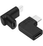 Usb-c M-f 90 Degree Adapter Pair