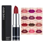 Waterproof Long Lasting Matte Lipstick Cosmetic Makeup Liquid Lip Gloss 12 Colors Contain Plant Squalene