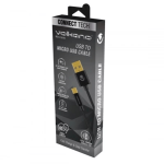 Volkano Micro Series USB To Micro USB M m Cable 0.75M VK-20201-BK