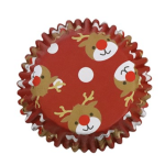 Cupcake Casing Foil Reindeer Pack Of 30