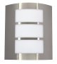 Bright Star Lighting - Stainless Steel Wall Bracket With Straight White Polycarbonate Cover