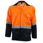 Navy Orange Reflective Working Jacket - Navy orange 3XL