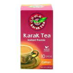 Instant Premix Zafran Saffron Karak Chai Sweetened Box Pack - Premium 3-IN-1 Royal Saffron Milk Tea Powder Instant Aromatic Warm