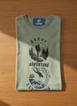 Mens Above & Below Olive T-Shirt - 3XL