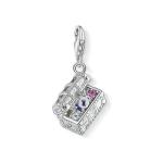Silver Treasure Chest Charm