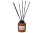 Diffuser Glass Brown With 6 Rattan Sticks Amber Sandalwood