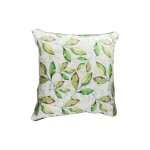 Green Leaves With White Background Scatter Cushion 60 X 60CM