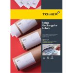 1-UP A4 210.5X297MM W106 White Inkjet-laser Printable Labels 100S