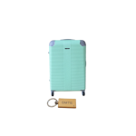 Smte Hard Outer Shell Luggage 23 With Smte Keyring Light Green With Keychain