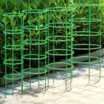 30PCS Stackable Garden Support System - 5-TIER Durable Pvc Rings For Flowers & Potted Plants Easy Adjustment & Space-saving Desi