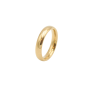 18CT Gold Round Finish Ring - 56 / Gold