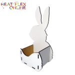 Easter Bunny Egg Holder – White Mdf 220MM X 130MM
