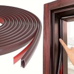 1PC Rubber Door Seal Strip Cuttable Seal Strip Windproof And Dustproof Seal Strip Soundproof Door Seal Strip