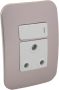 Socket Veti 1 1X3 Pin 2X4 Champagne